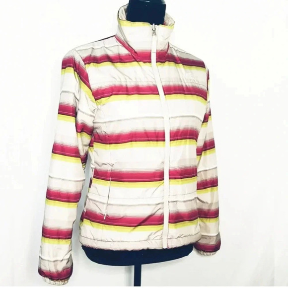 The Northface  Puffer Jacket Stripe Sz Small - Picture 2 of 5